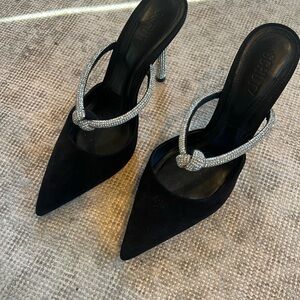 SCHUTZ Black Heels with Stiletto Heel and Pointed Toe